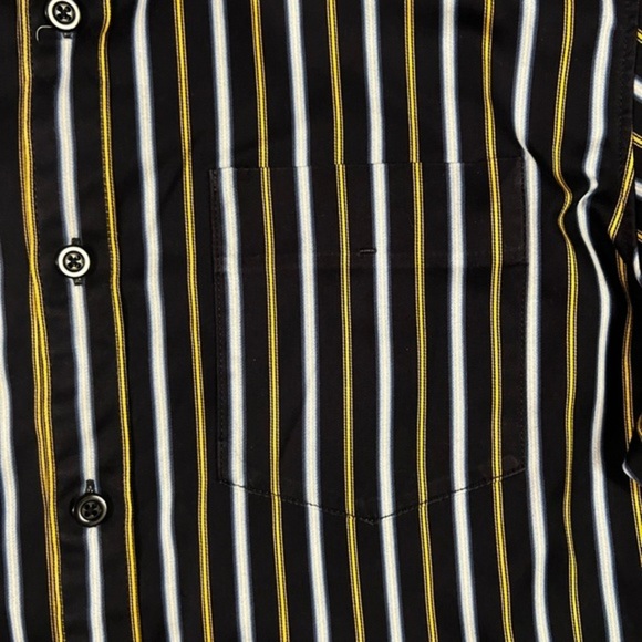 Indigo Palms Tommy Bahama Mens Blue Striped Long Sleeve Button Down‎ Shirt F19 - Picture 7 of 7